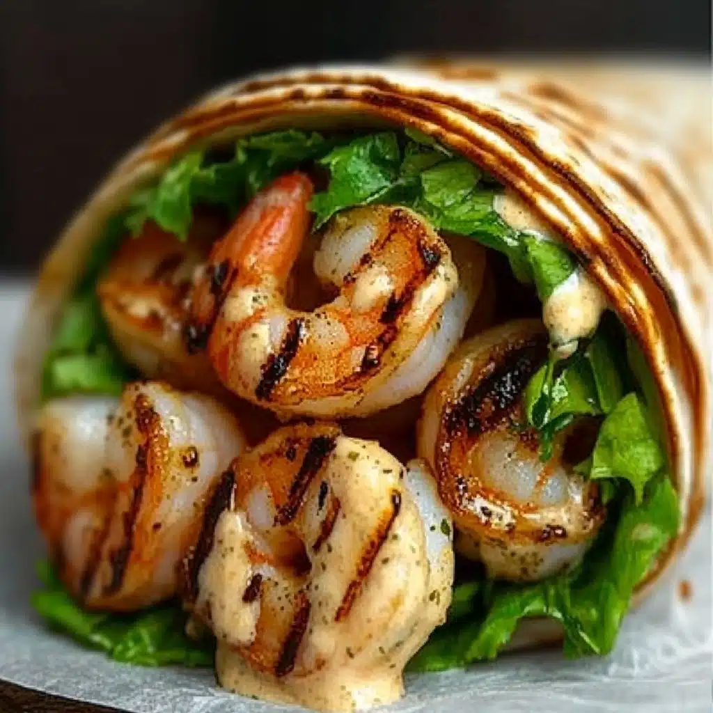 Grilled Shrimp Caesar Wraps
