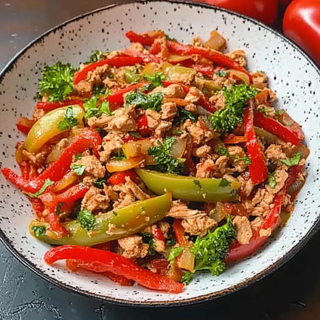 Ground Turkey and Peppers Stir-Fry
