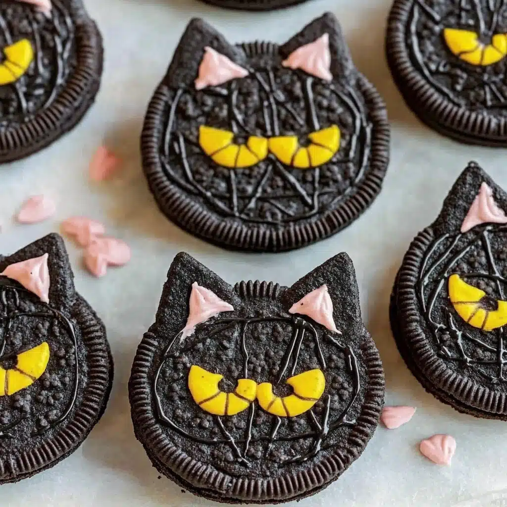 Halloween Black Cat Oreo Treats
