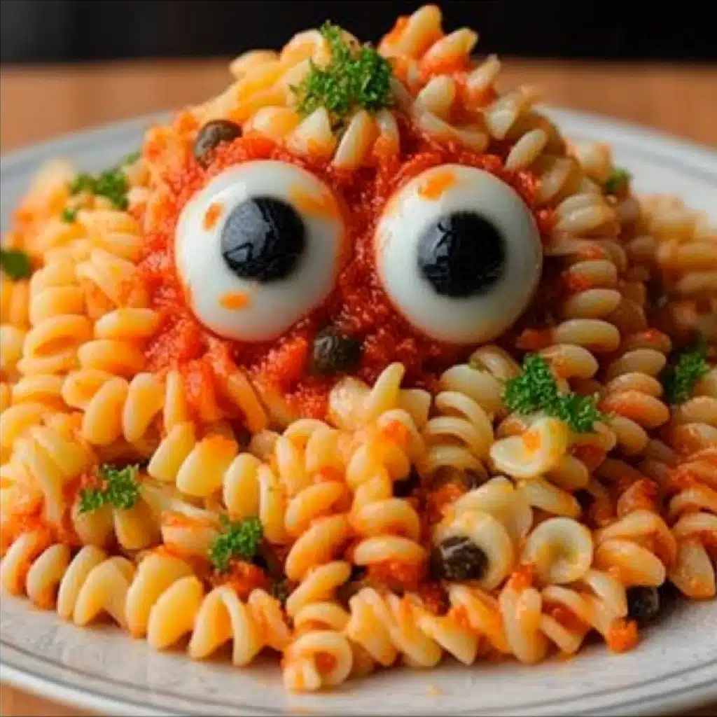 Halloween Eyeball Pasta Salad