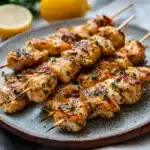 Garlic Parmesan Chicken Skewers