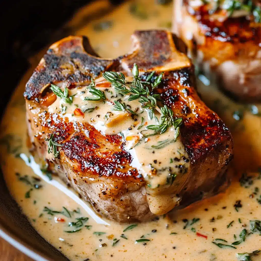 Lamb Chops with Mustard Thyme Sauce