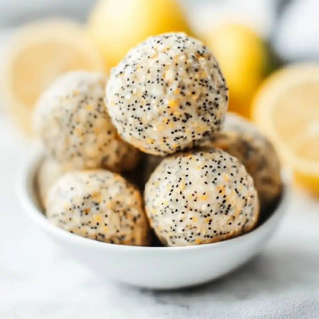 Lemon Poppy Seed Energy Bites