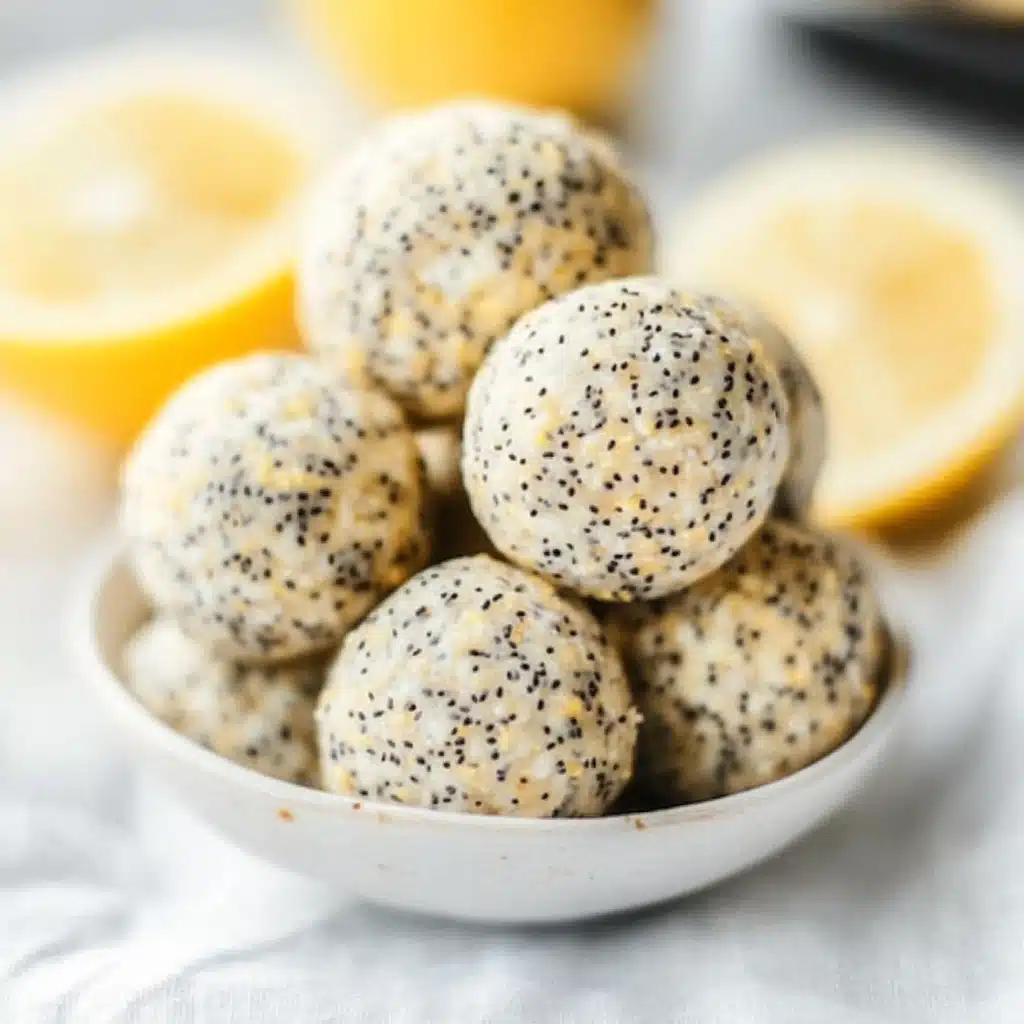 Lemon Poppy Seed Energy Bites