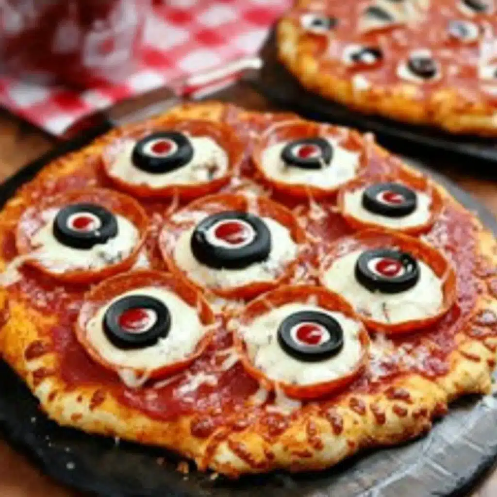 Monster Eyeball Pizza