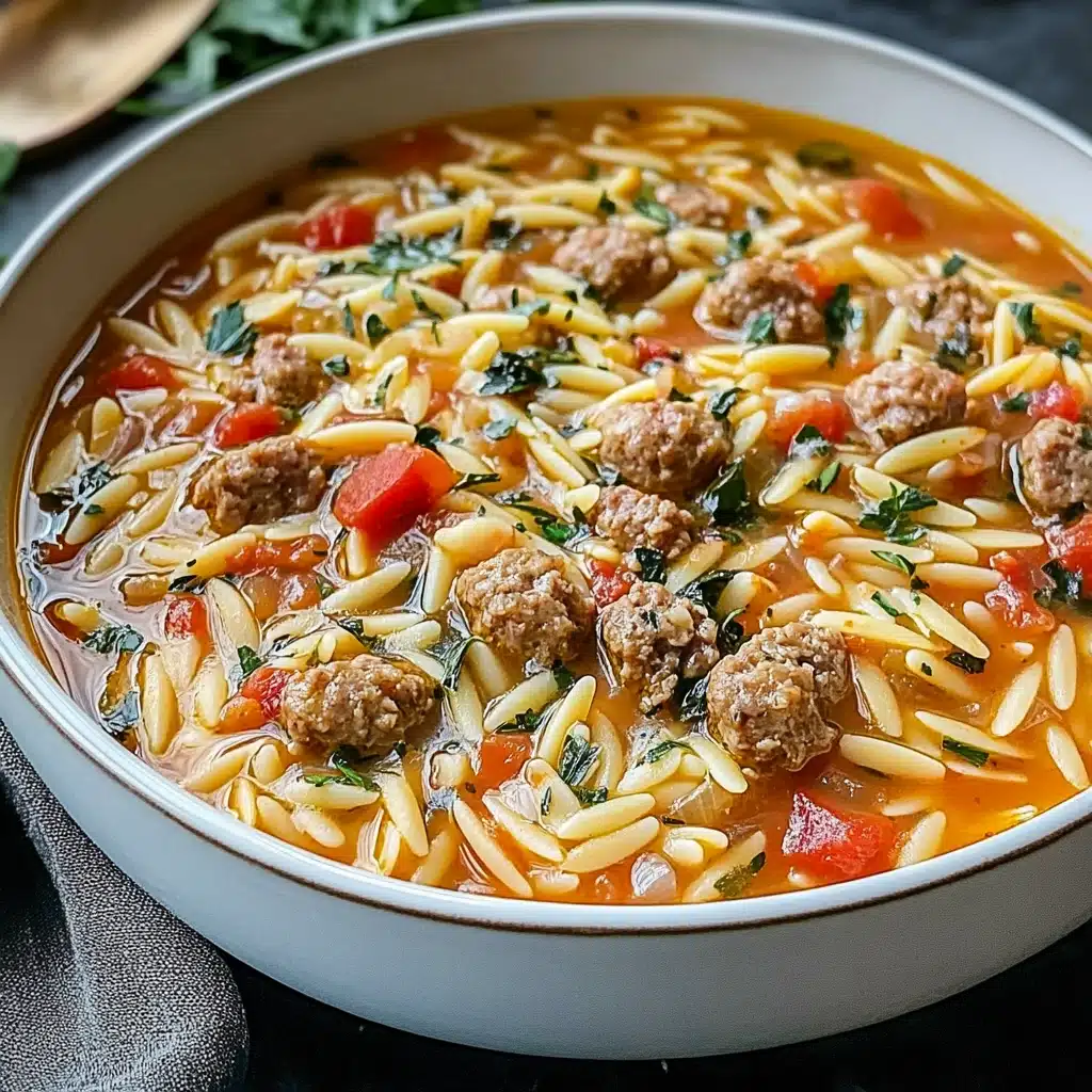 One-Pot Italian Sausage Orzo Soup