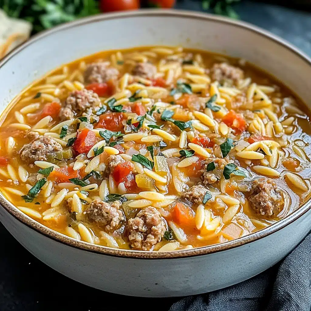 One-Pot Italian Sausage Orzo Soup