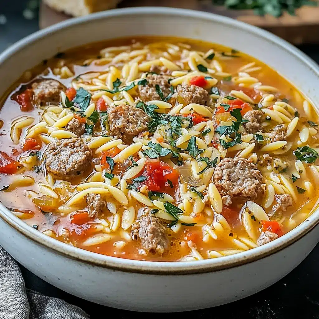 One-Pot Italian Sausage Orzo Soup