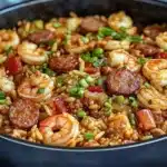 One Pot Shrimp and Sausage Jambalaya