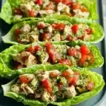 Pesto Chicken Lettuce Wraps