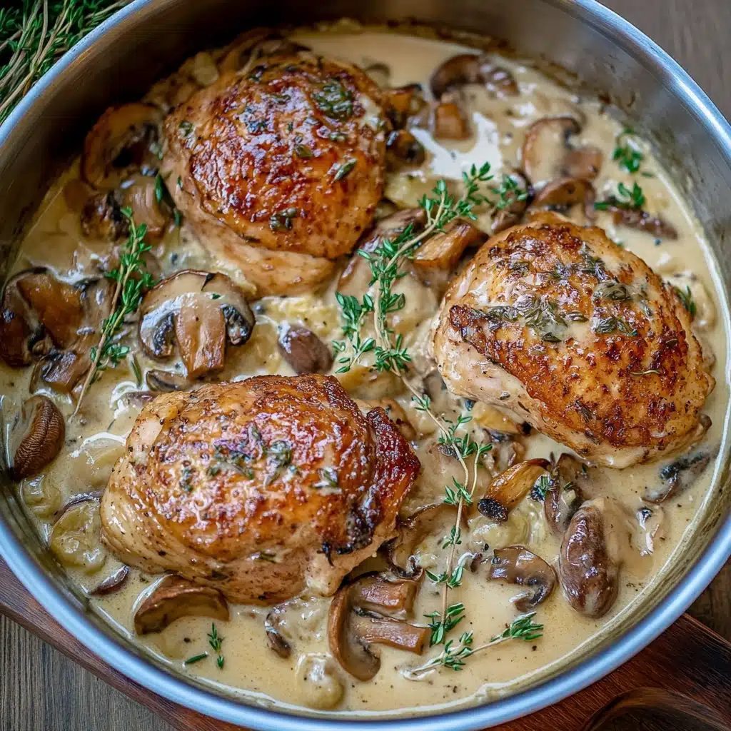 Pheasant with Mushrooms and Cream