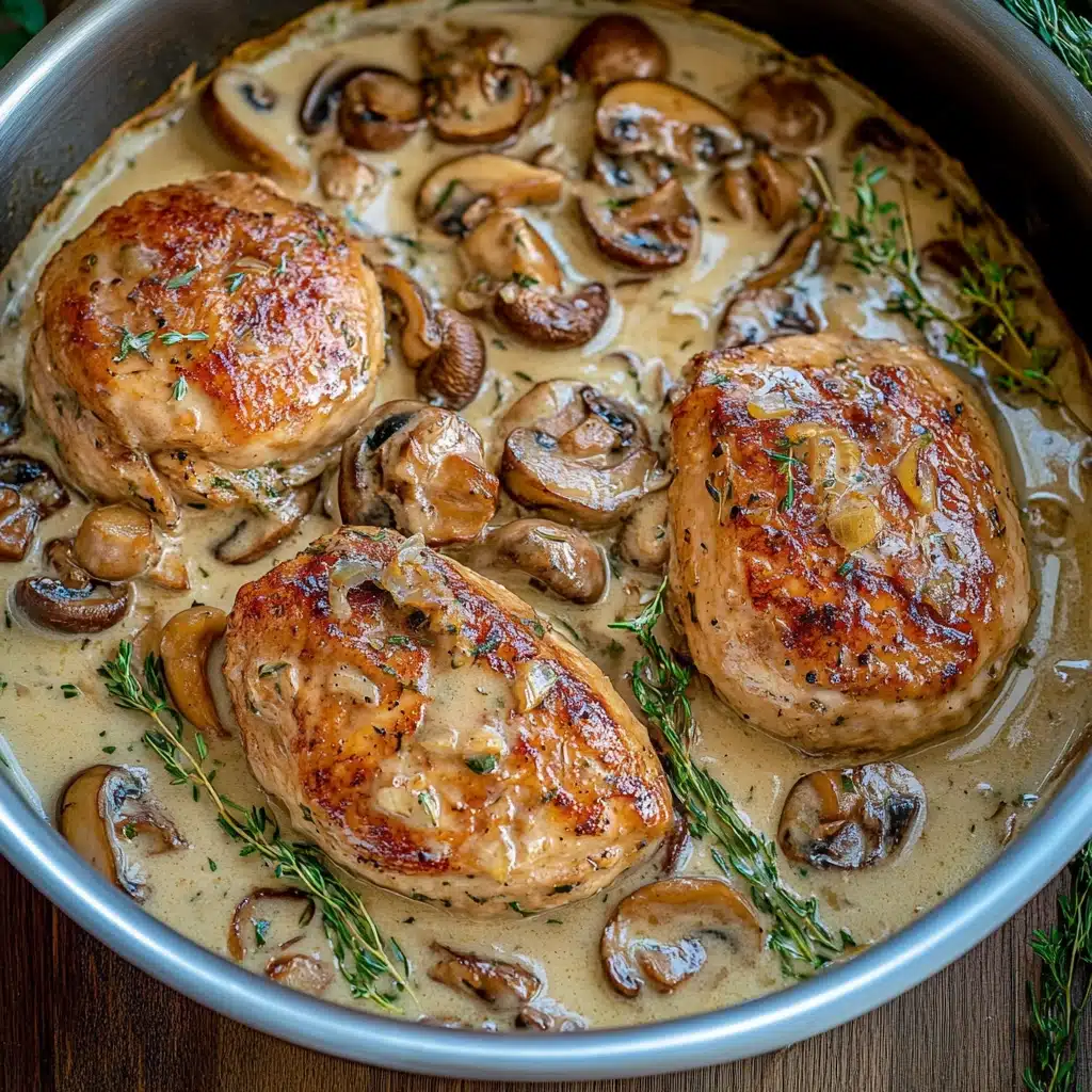 Pheasant with Mushrooms and Cream