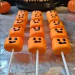 Pumpkin Marshmallow Lollipops