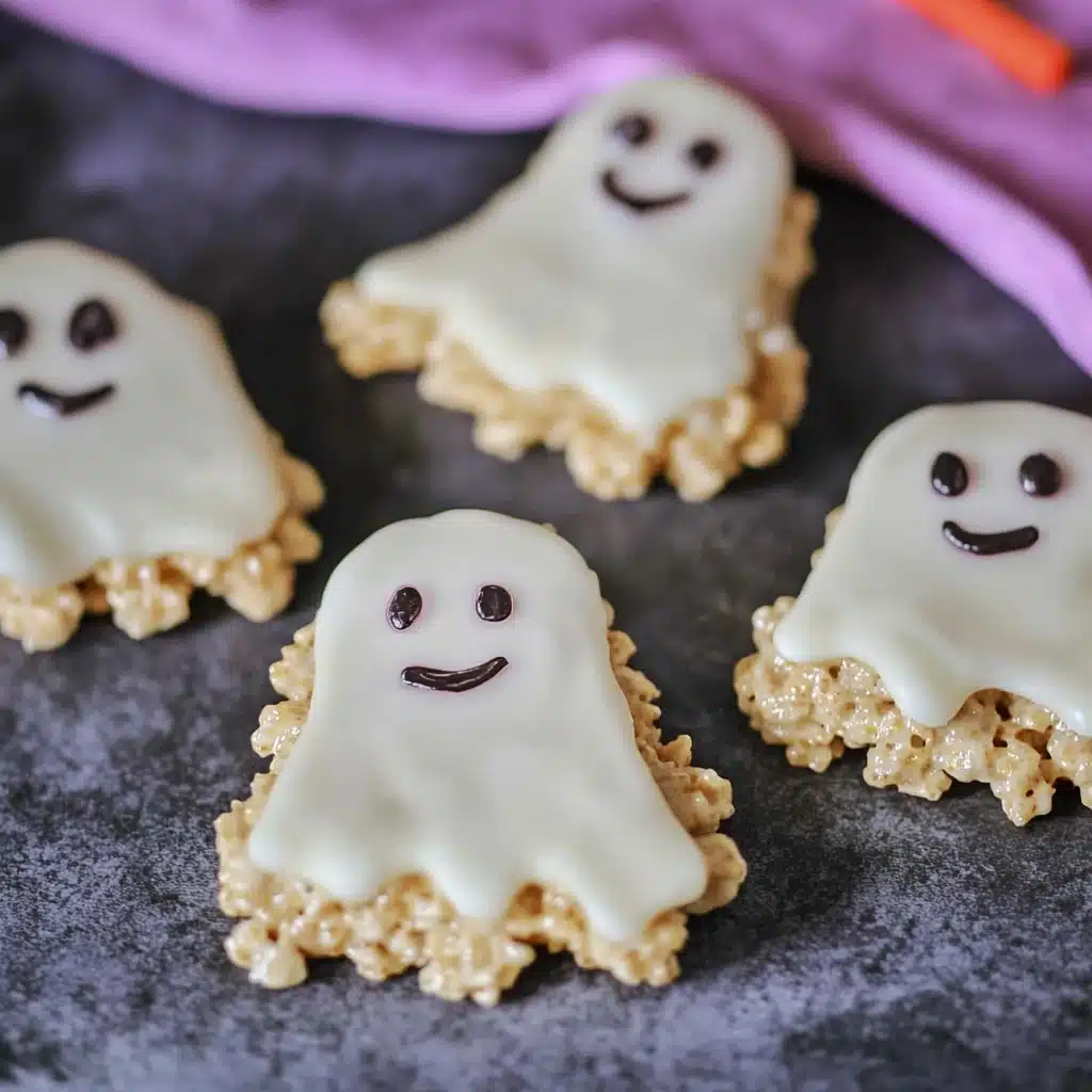Rice Krispie Treat Ghosts