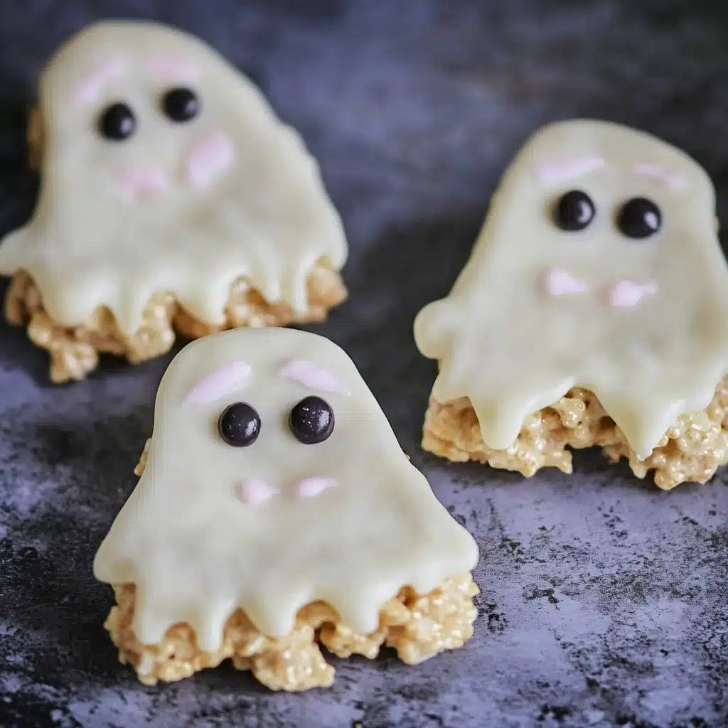 Rice Krispie Treat Ghosts