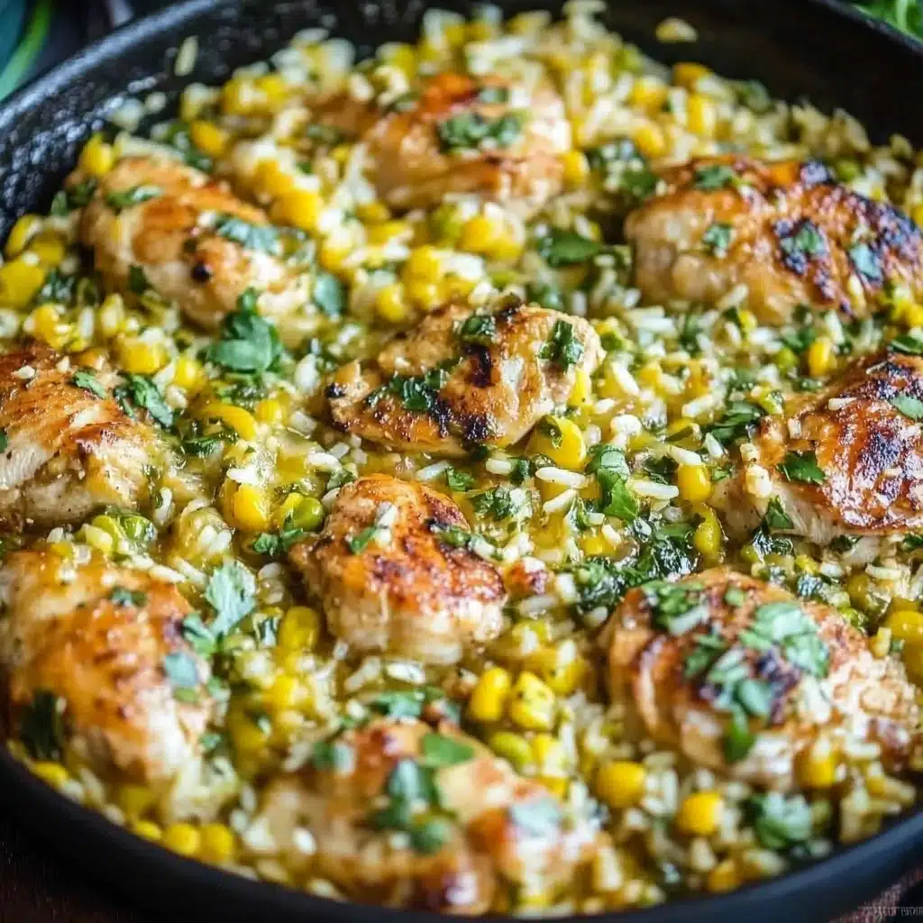 Salsa Verde Chicken & Rice Skillet