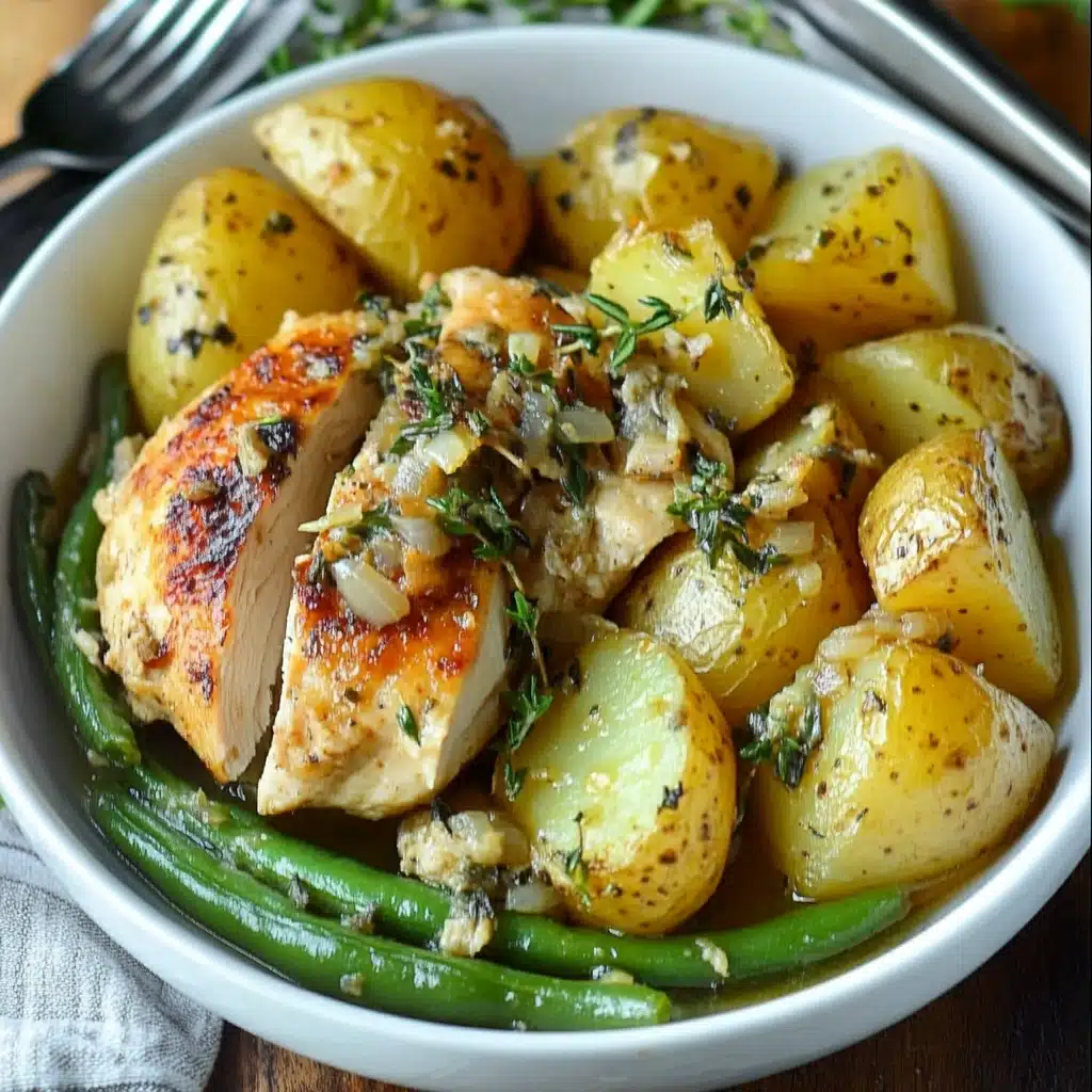 Slow Cooker Chicken, Potatoes & Green Beans