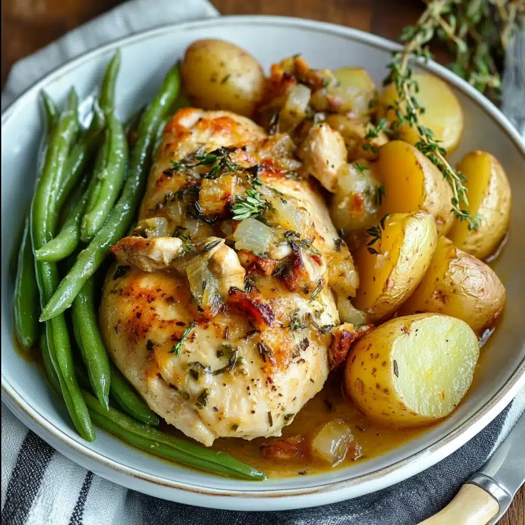 Slow Cooker Chicken, Potatoes & Green Beans