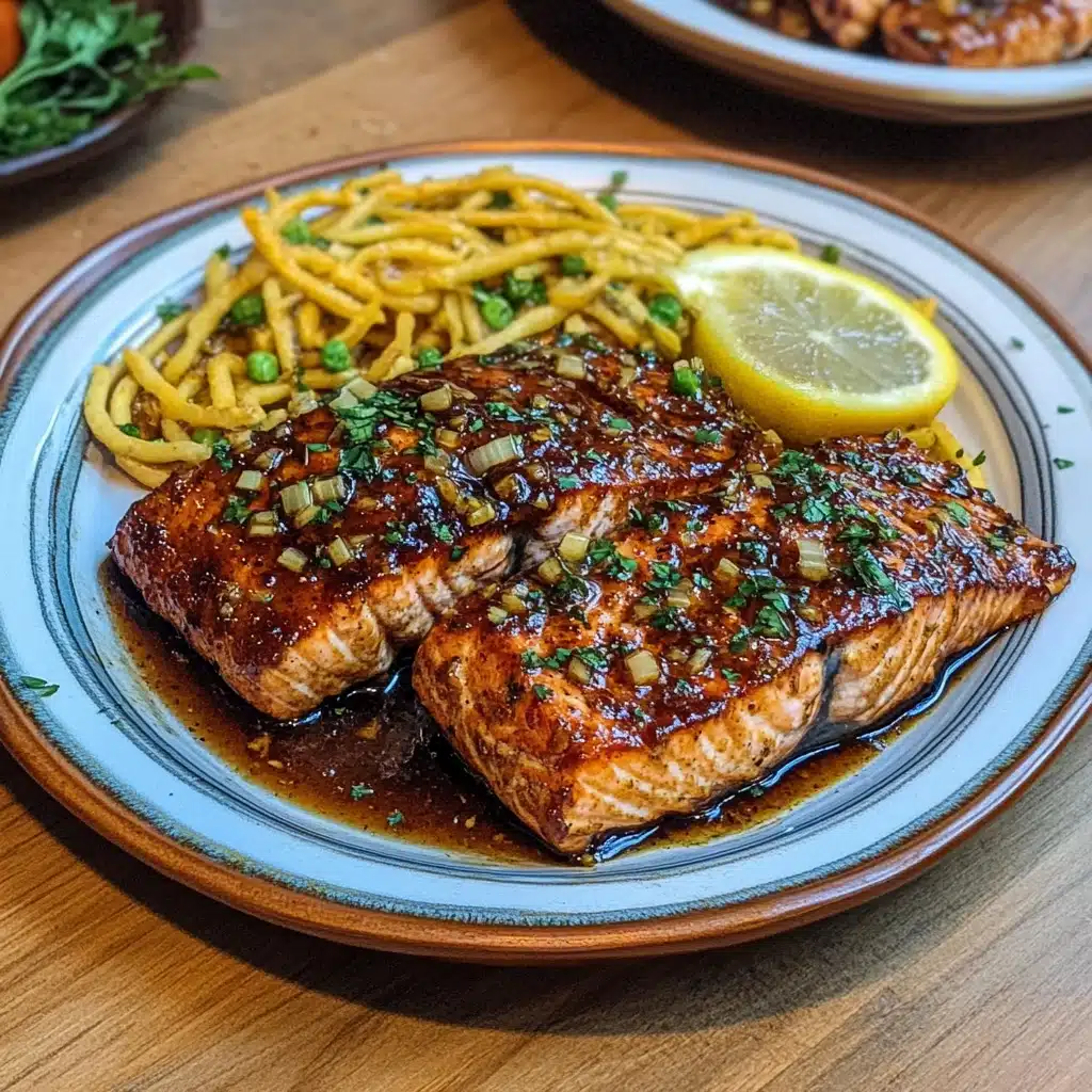 Slow Cooker Honey Garlic Glazed Salmon