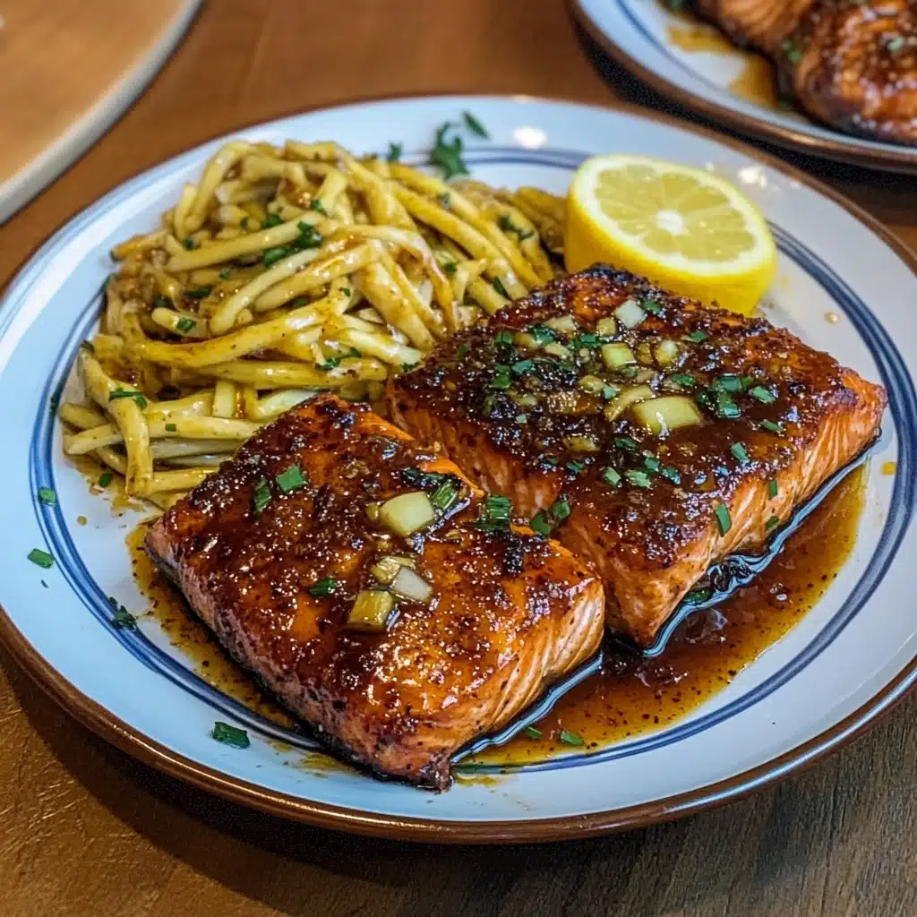 Slow Cooker Honey Garlic Glazed Salmon