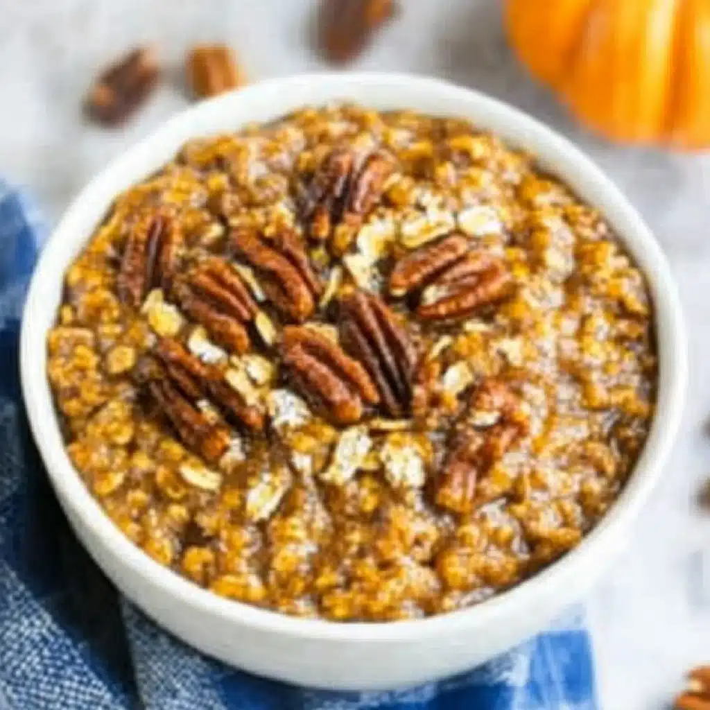 Slow Cooker Pumpkin Pie Oatmeal