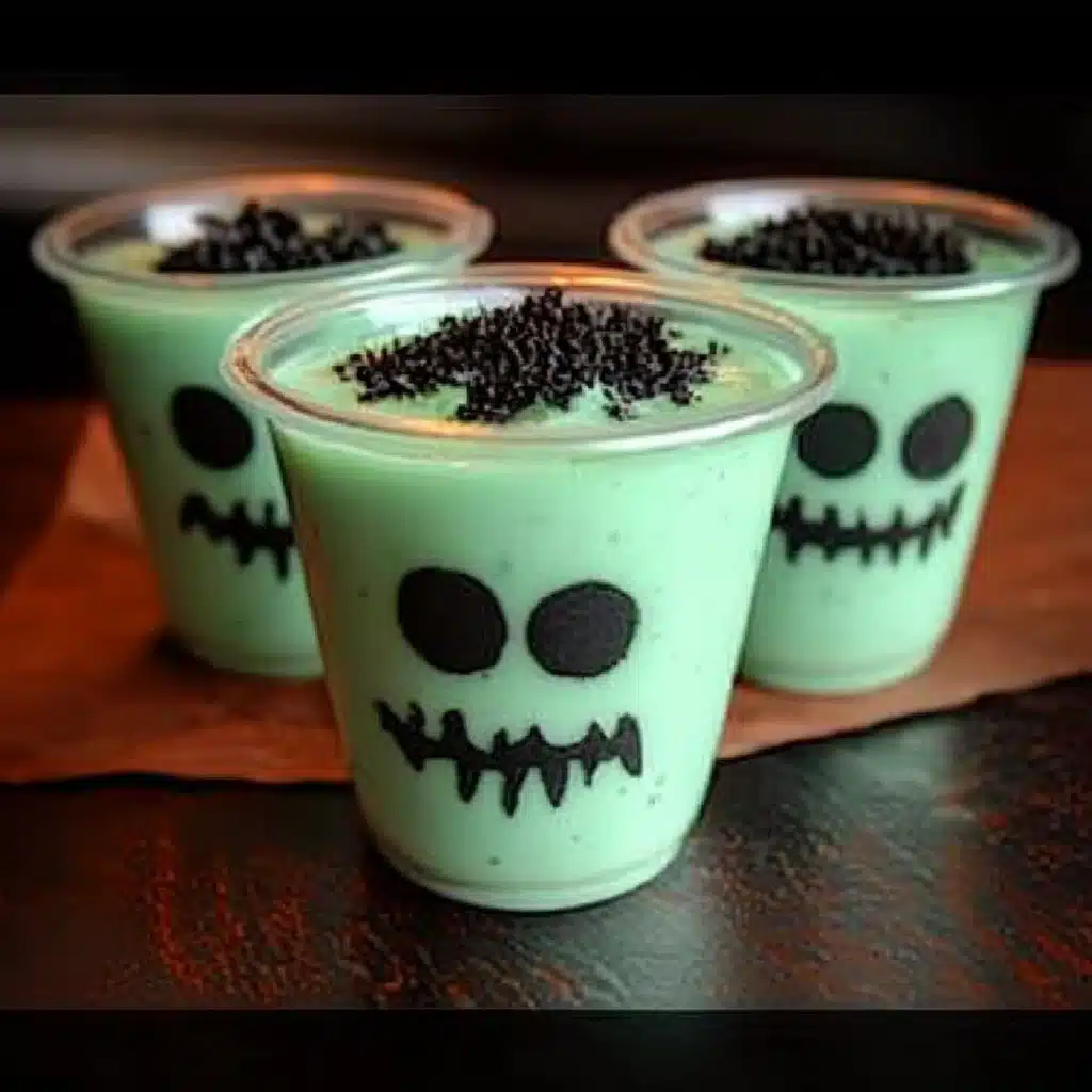 Frankenstein Pudding Cups