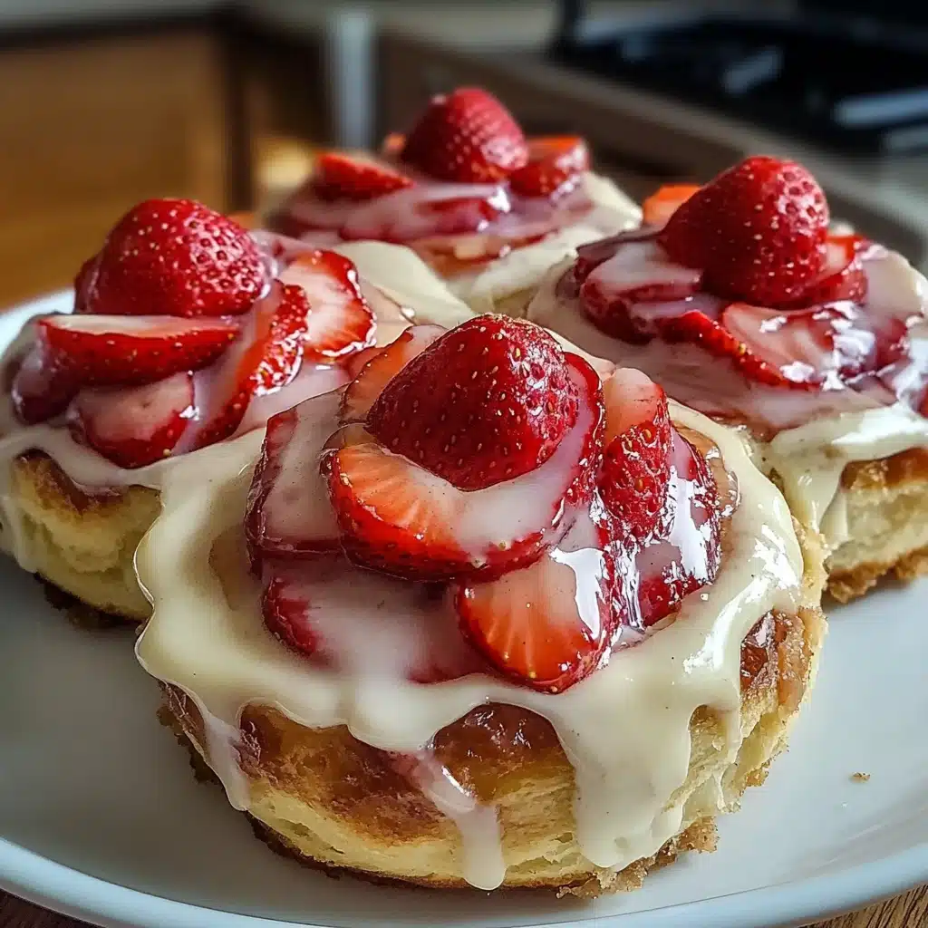 Strawberry Cheesecake Cinnamon Rolls