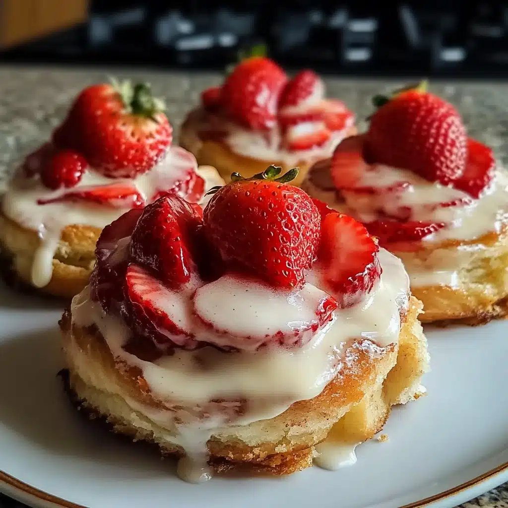 Strawberry Cheesecake Cinnamon Rolls