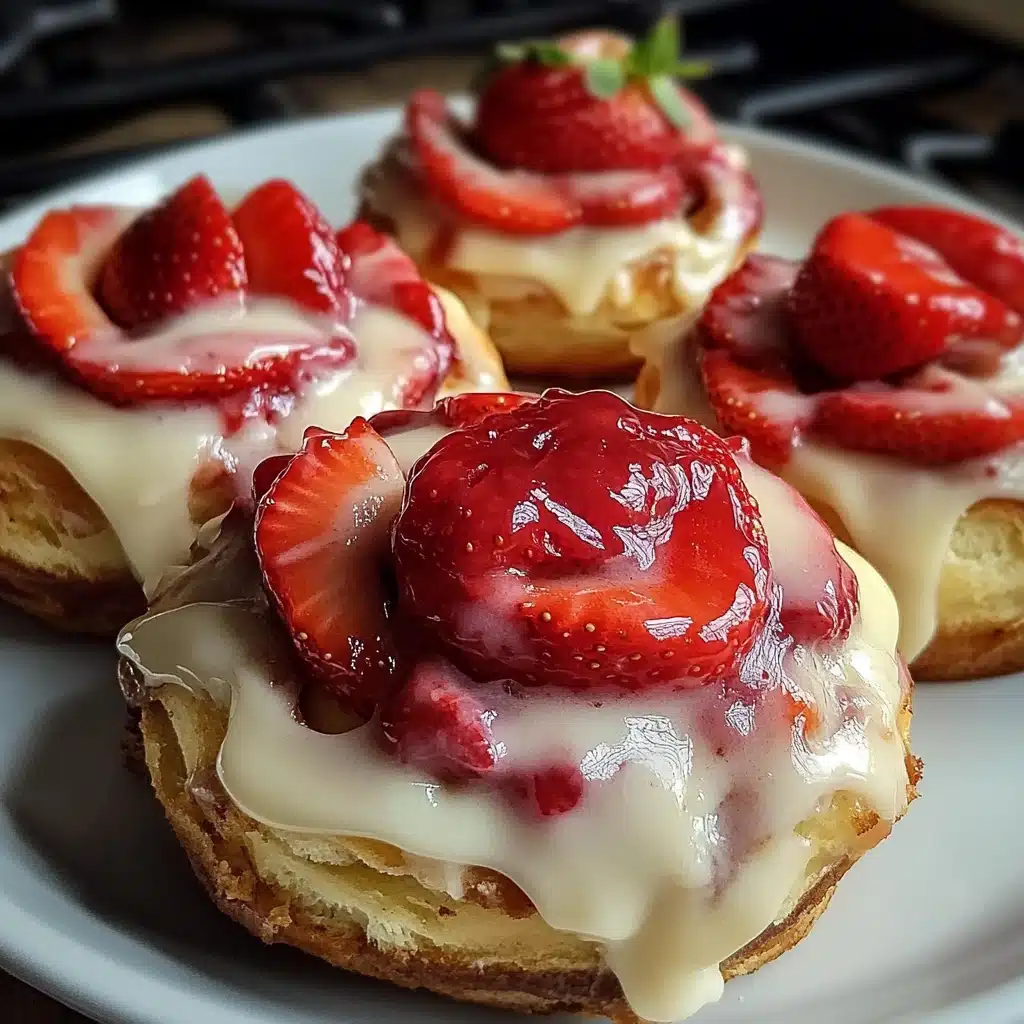 Strawberry Cheesecake Cinnamon Rolls