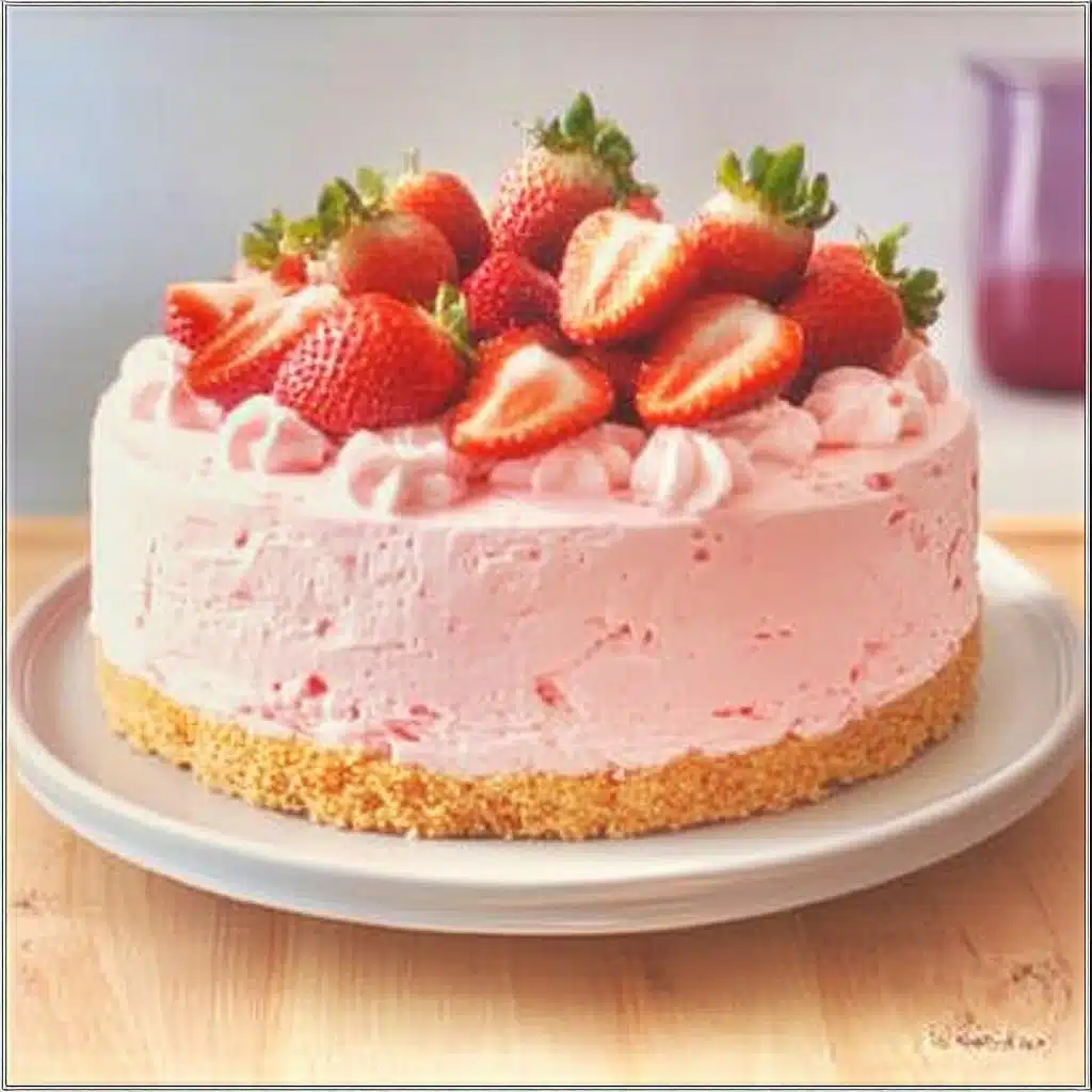 Strawberry Cloud Cake