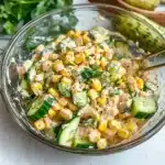 Street Corn Creamy Cucumber Salad