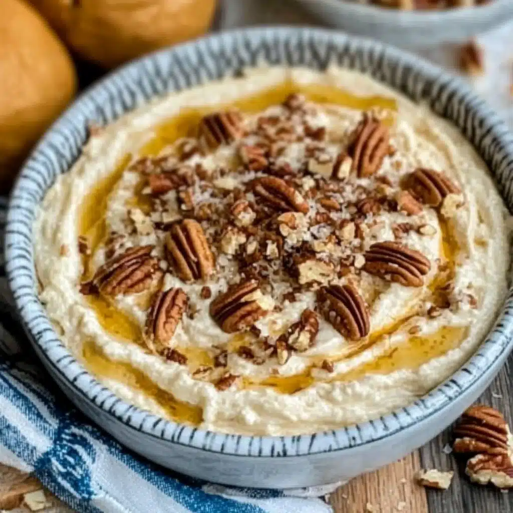 Whipped Parmesan And Honey Pecan Cheese Dip
