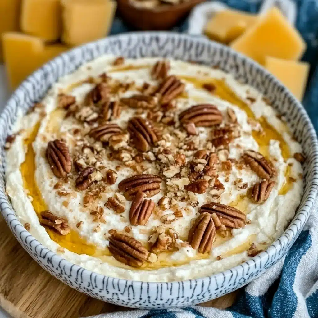 Whipped Parmesan And Honey Pecan Cheese Dip