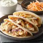 Sheet Pan Chicken Pitas With Herby Ranch Slaw