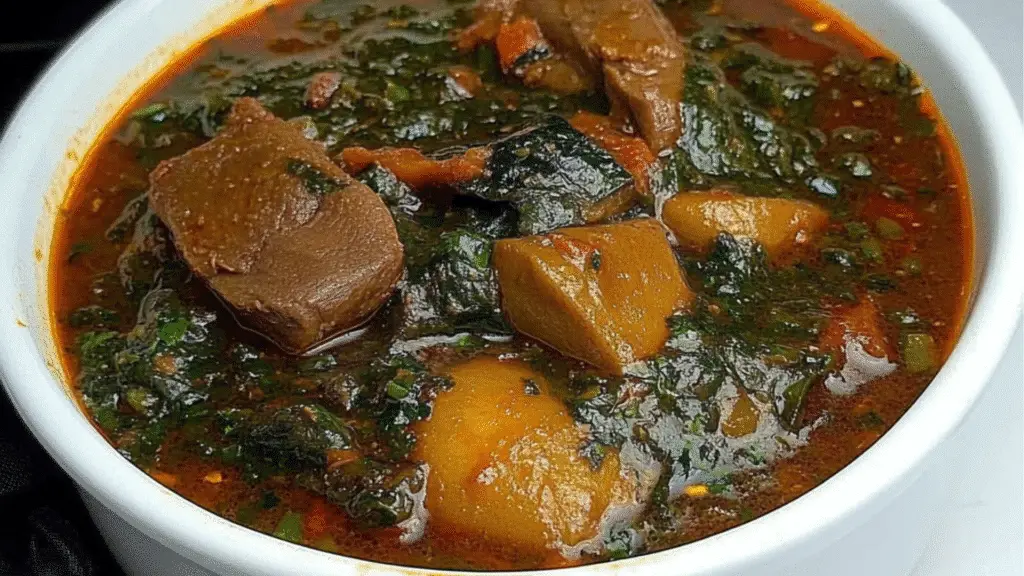 a bowl filled with food on top of a table