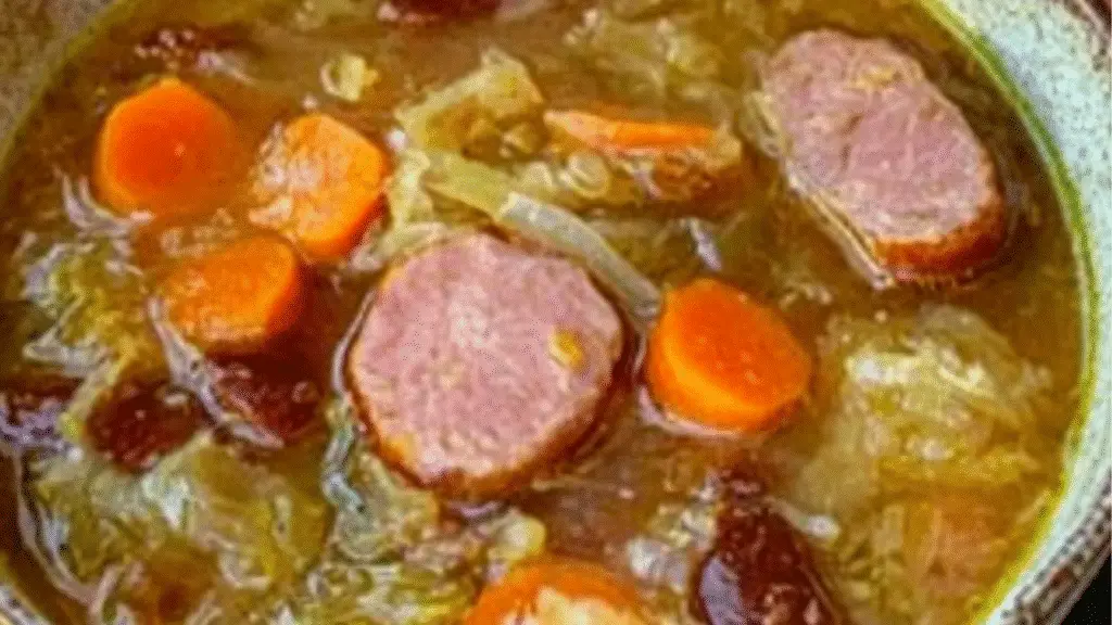 the soup is prepared and ready to be eaten