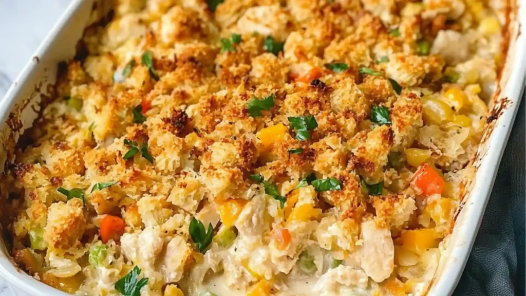 the comfort dolly's chicken and stuffing casserole