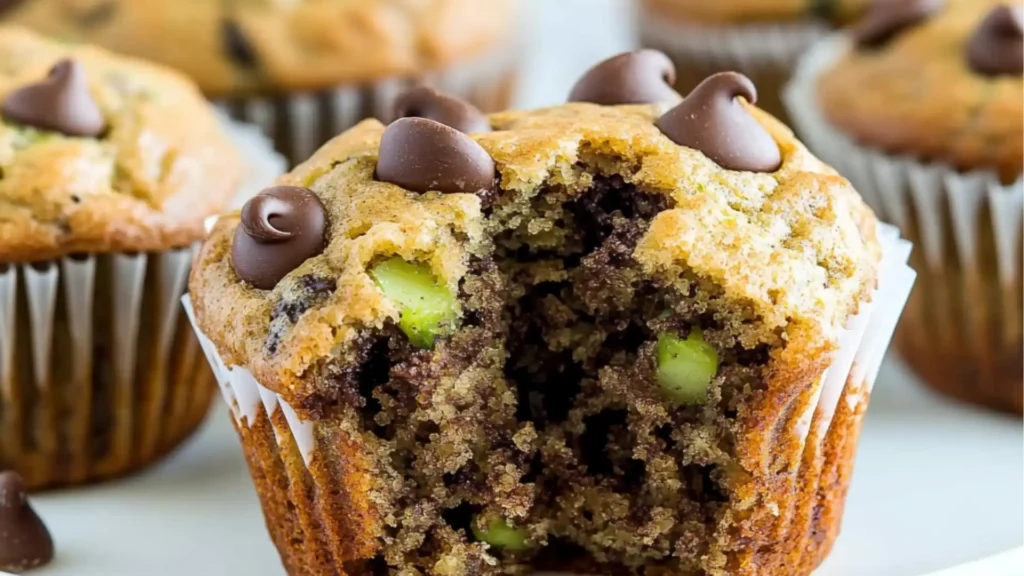 muffins sitting on top of a white plate with the words summer zucchini muffins ready in 25 minutes