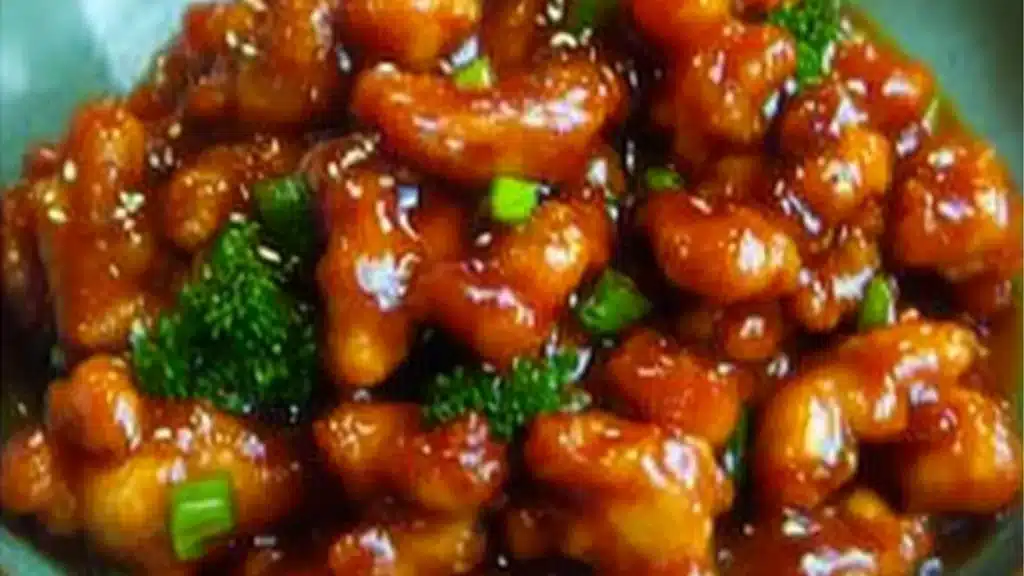 A photo of a General Tso's Chicken a crockpot chinese recipes