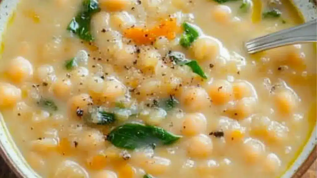 Image for Creamy Garlic Chickpea Soup