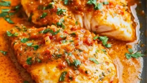 how to make thai red pepper sauce in a skillet with the title above it
