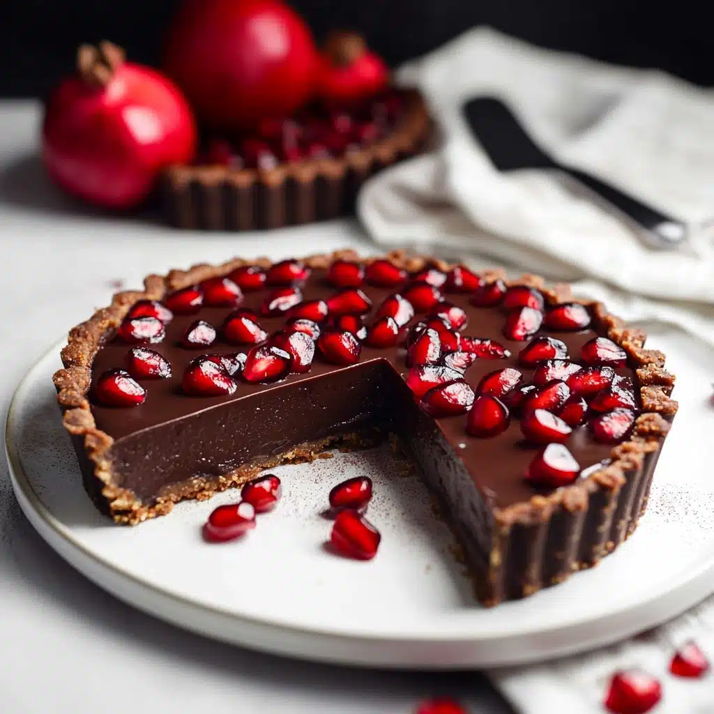 Chocolate Pomegranate Tart