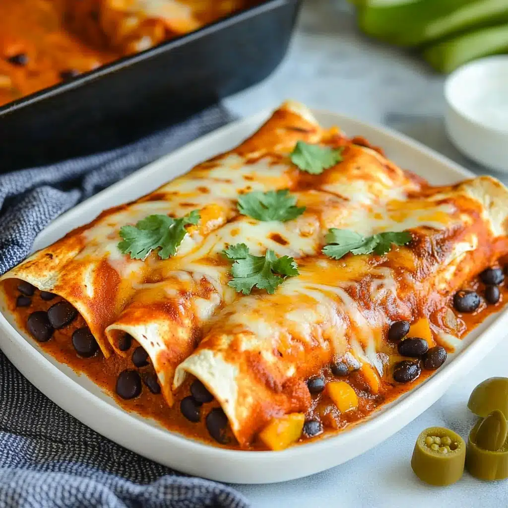 Black Bean and Butternut Squash Enchiladas