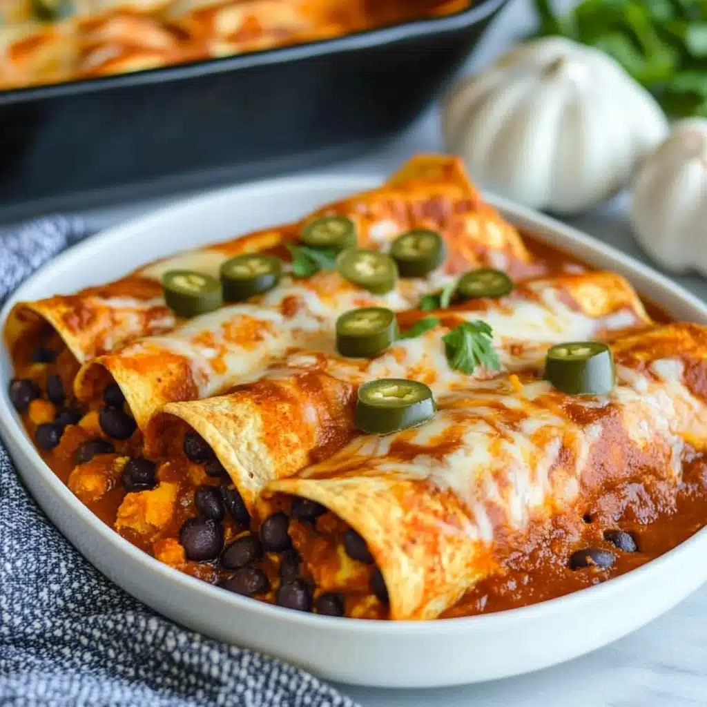 Black Bean and Butternut Squash Enchiladas