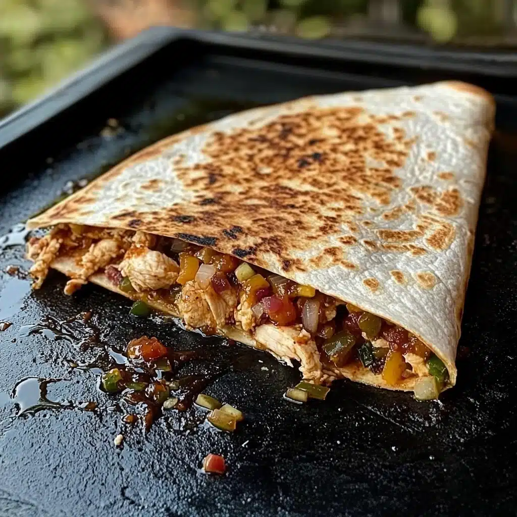Blackstone Hot Honey BBQ Chicken Quesadillas