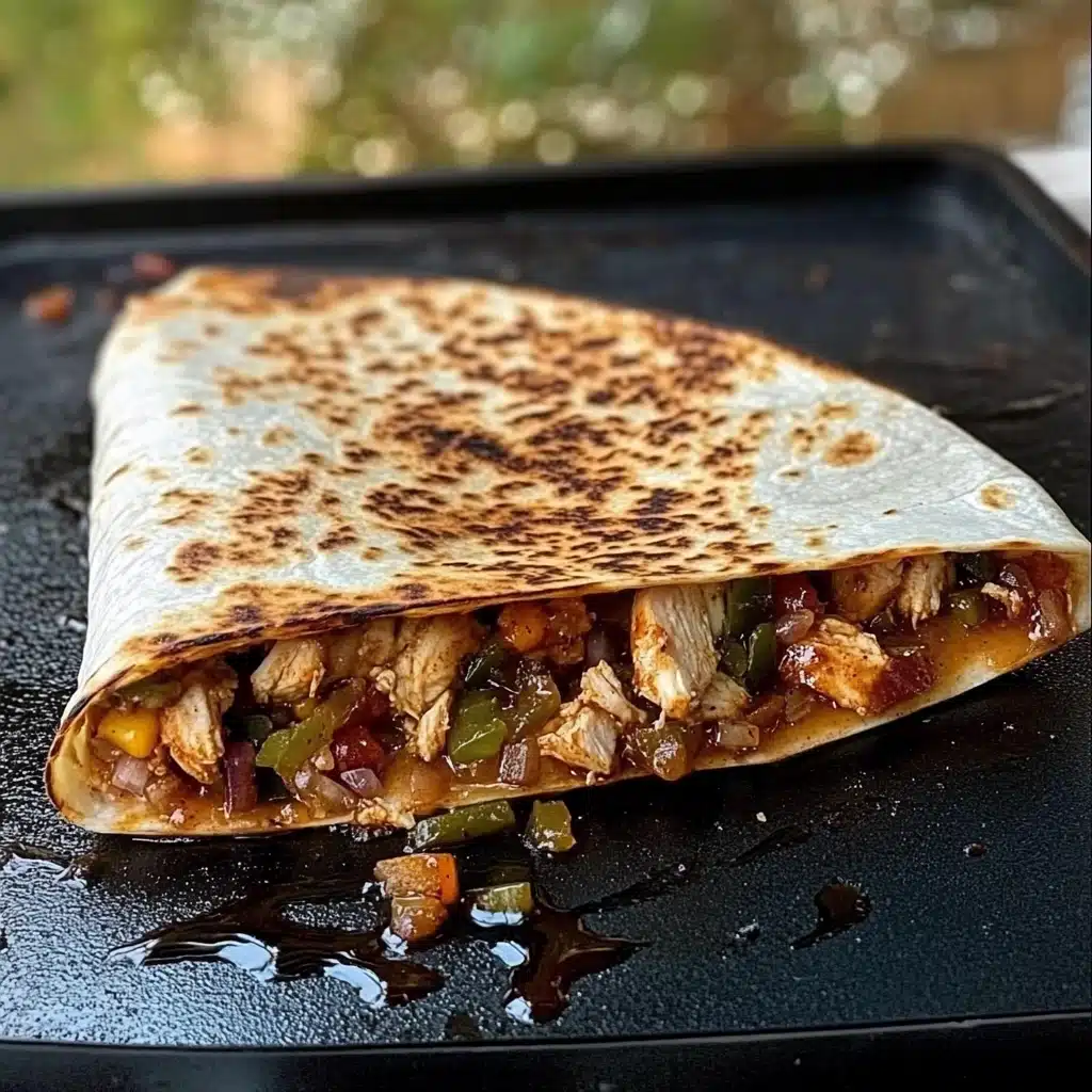 Blackstone Hot Honey BBQ Chicken Quesadillas