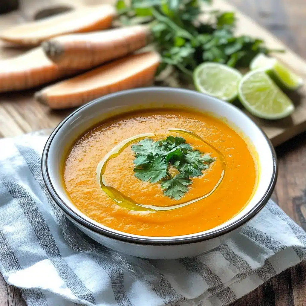 Carrot Parsnip Ginger Lime Soup
