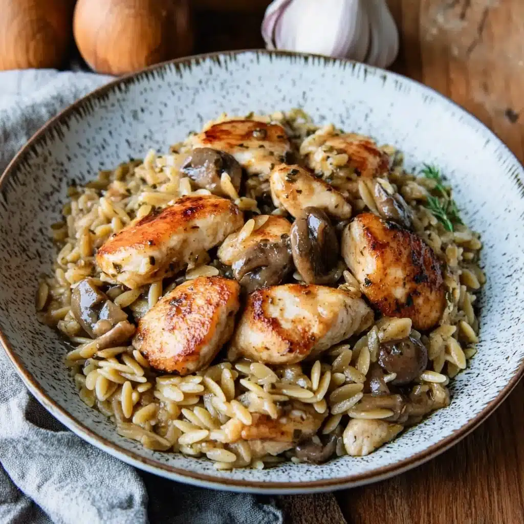 Chicken Marsala Orzo