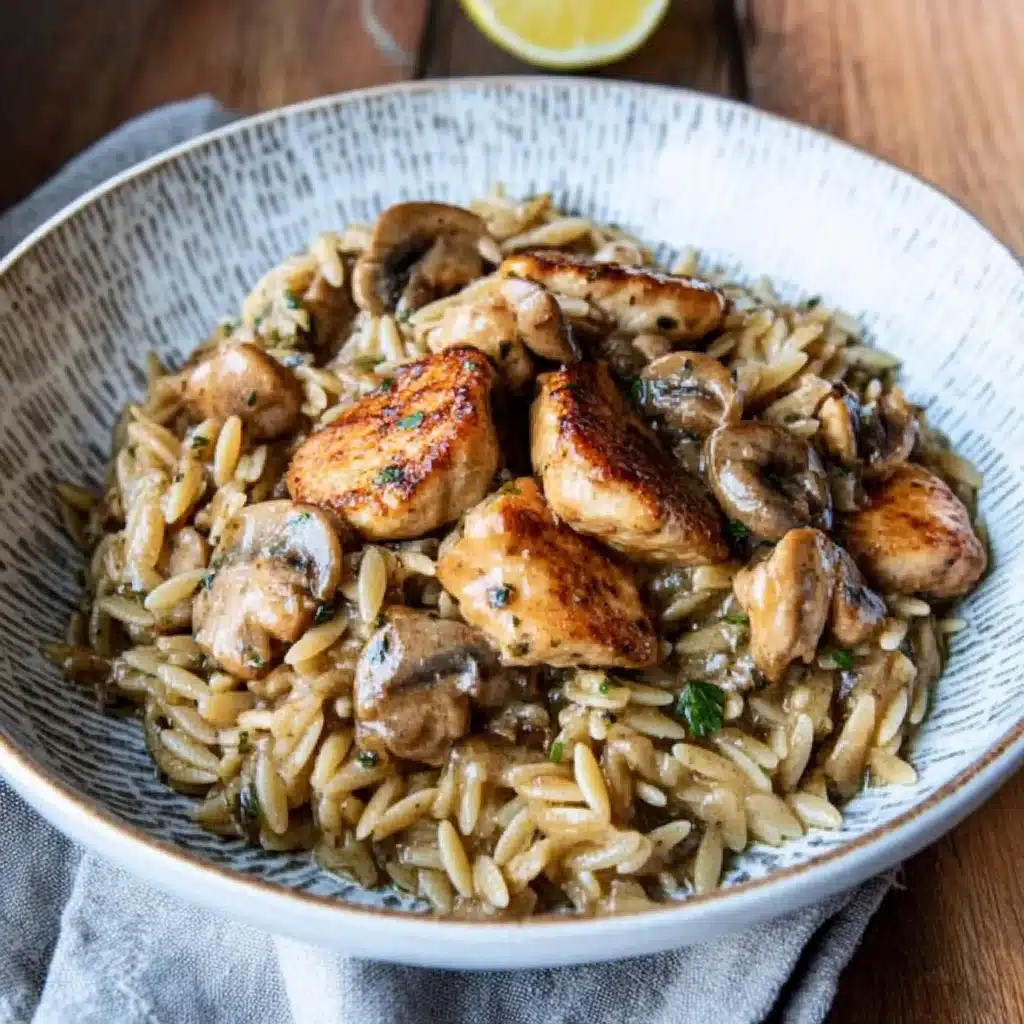 Chicken Marsala Orzo
