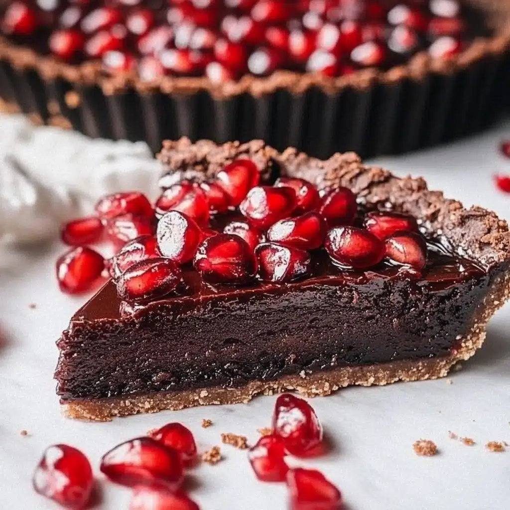 Chocolate Pomegranate Tart